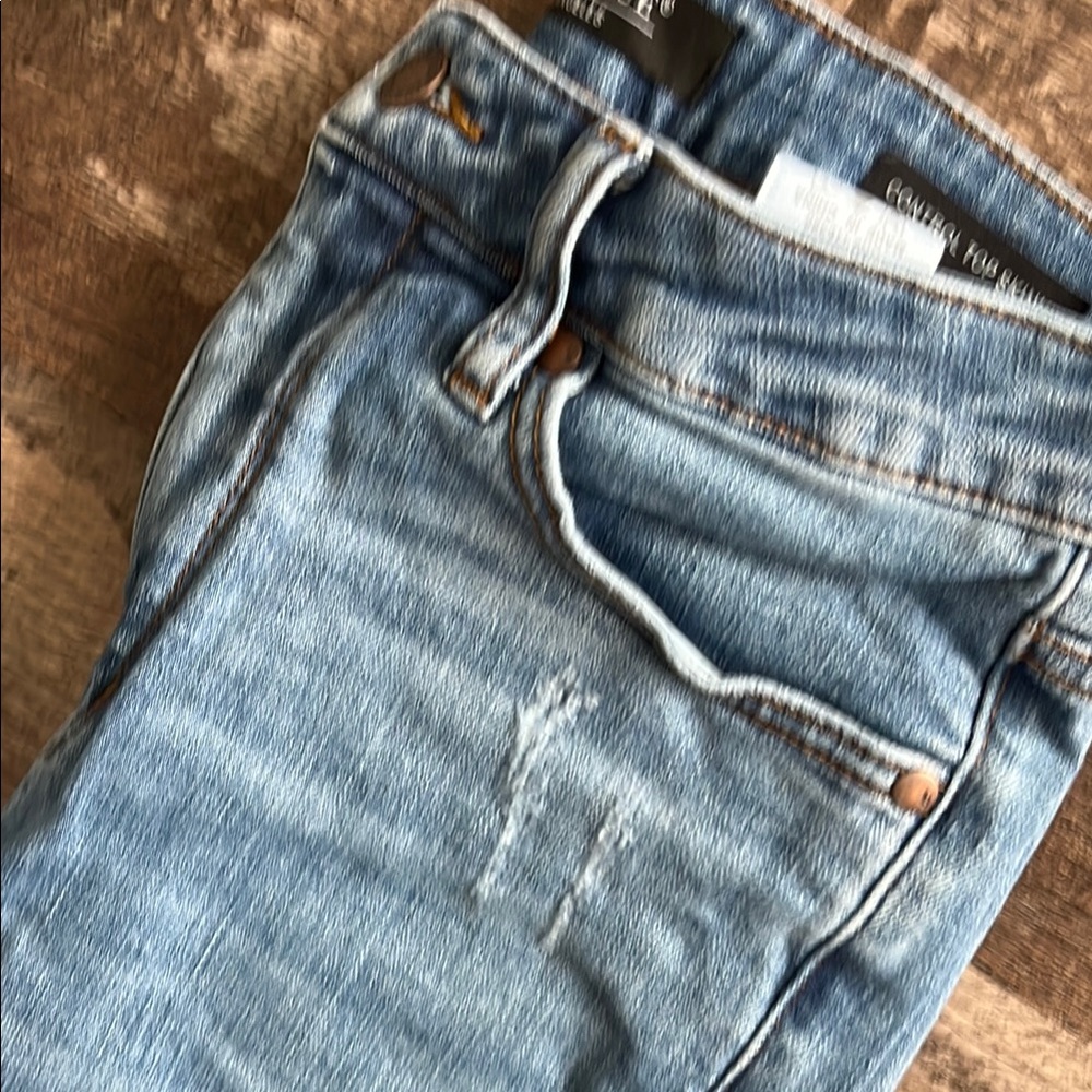 Judy Blue jeans ๐ size 28 control top skinny Light Blue Distressed - Picture 9 of 11